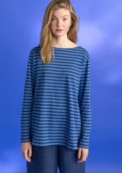 Gudrun Sjödén Basic-Streifenshirt aus Bio-Baumwolle><noscript><img width=