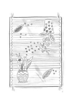 Gudrun Sjödén Bestickter Teppich „Flower bed“ aus Bio-Baumwolle><noscript><img width=
