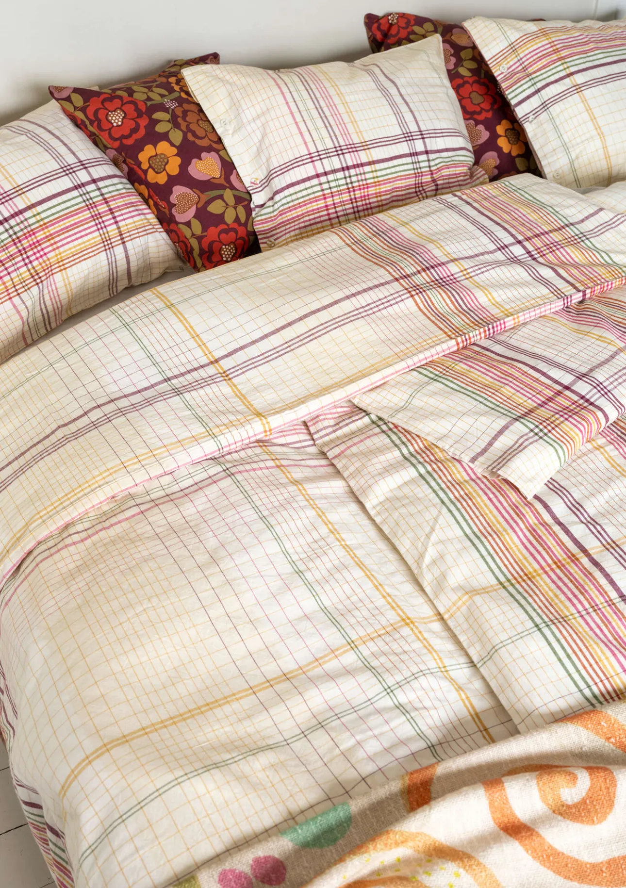 Gudrun Sjödén Bettbezug „Rainbow“ aus Bio-Baumwolle> Schlafzimmer Deko|Heimtextilien