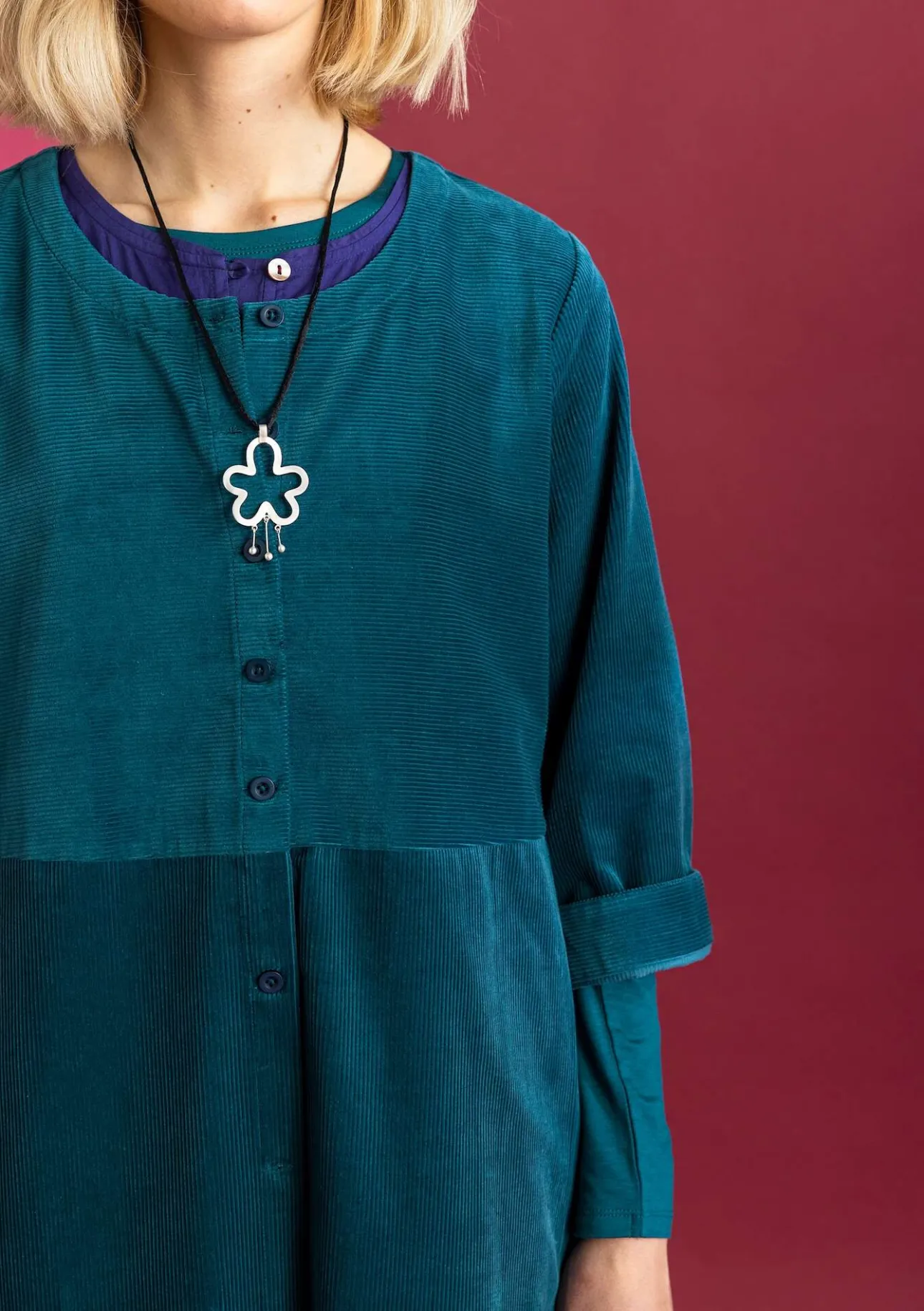 Gudrun Sjödén Cordkleid aus Bio-Baumwolle/Elasthan> Kleider