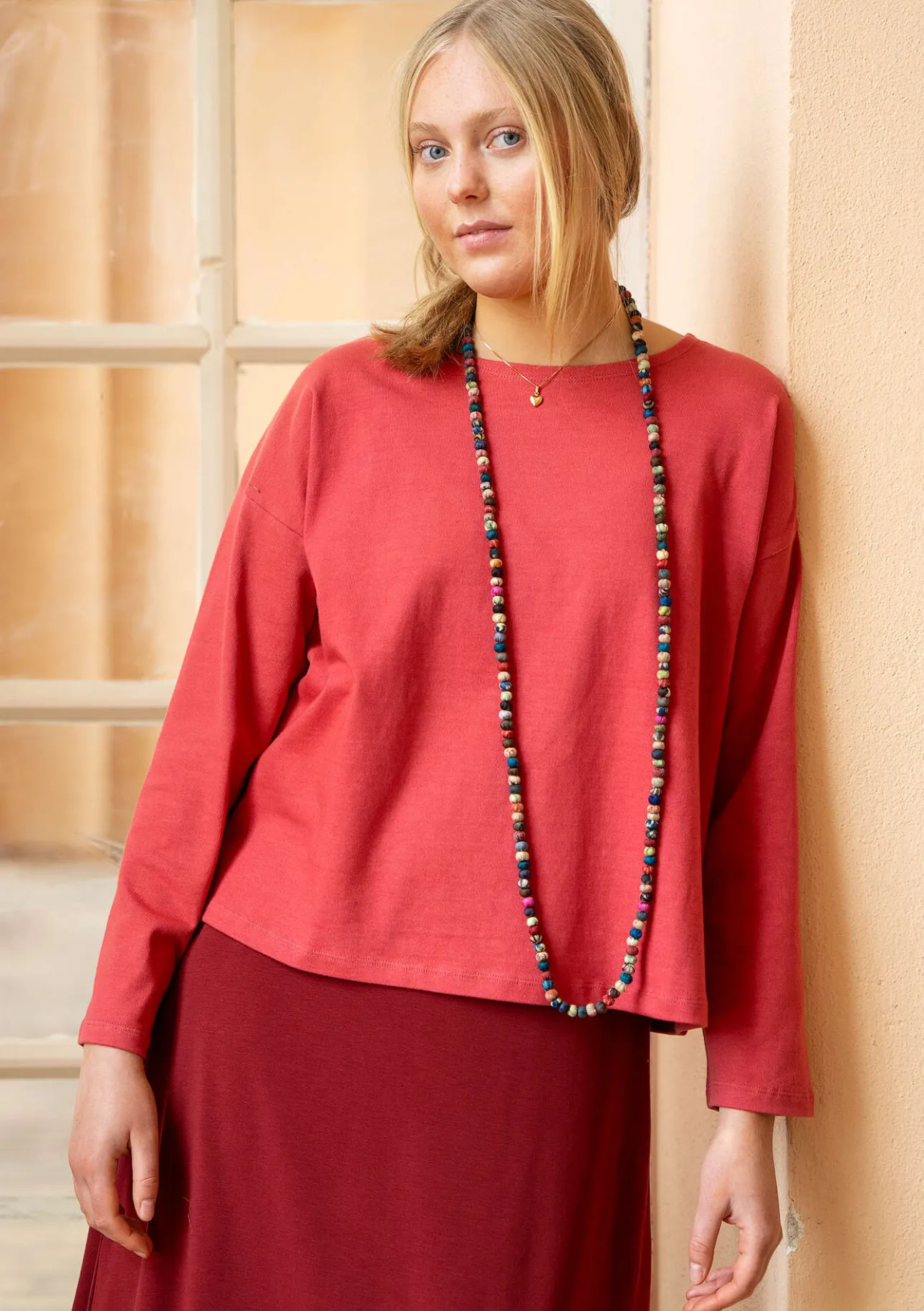 Gudrun Sjödén Einfarbiges Shirt aus Bio-Baumwolle> Pullover & Shirts