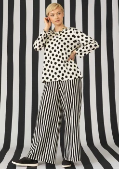 Gudrun Sjödén Gestreifte Jerseyhose aus Bio-Baumwolle/Modal> Hosen