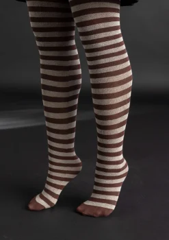 Gudrun Sjödén Gestreifte Strumpfhose aus Bio-Baumwolle> Accessoires