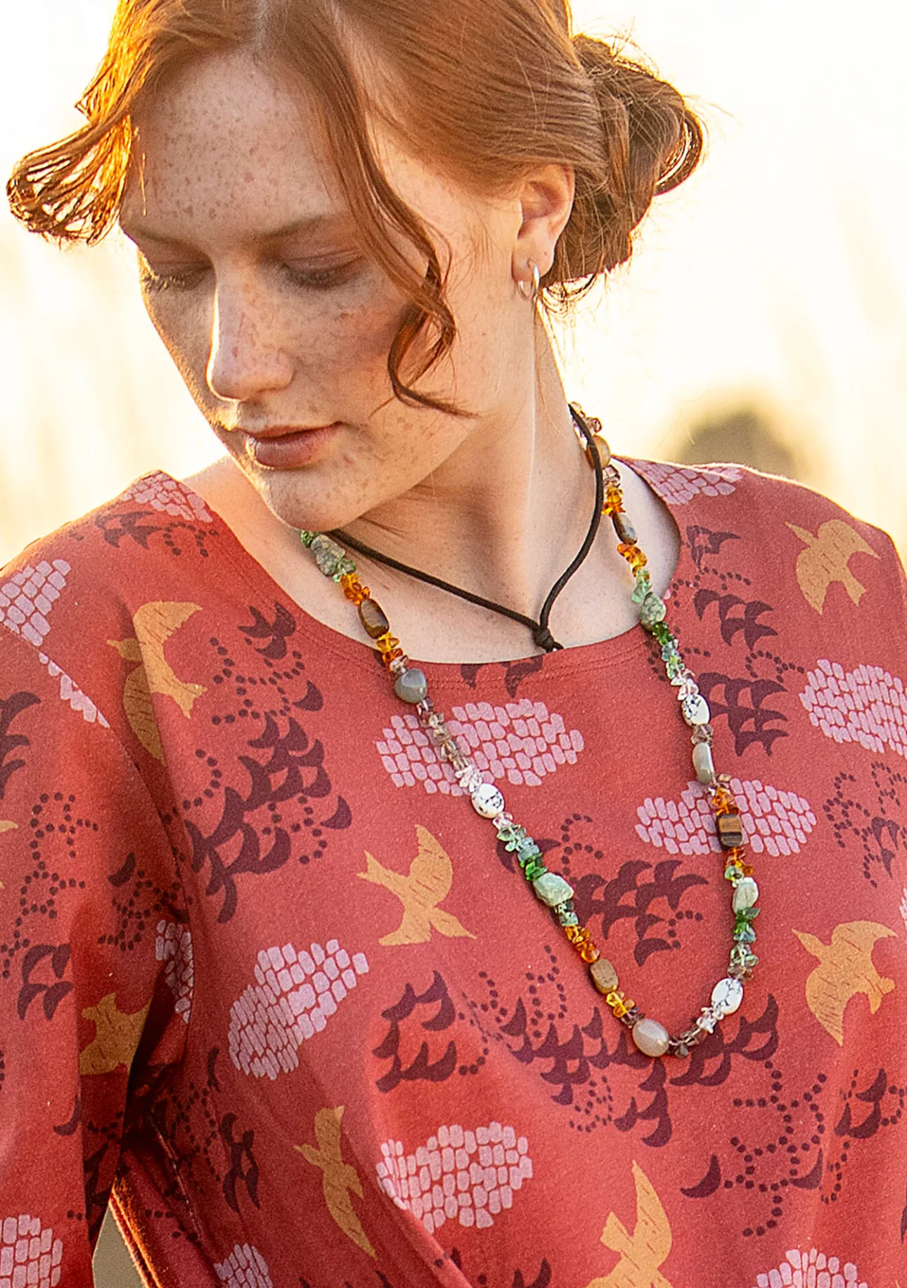 Gudrun Sjödén Halskette „Strandfynd“ aus Recycling-Glas/Recycling-Keramik> Schmuck