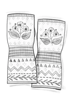 Gudrun Sjödén Handstulpen „Borealis“ aus Bio- und Recycling-Baumwolle/Wolle> Accessoires