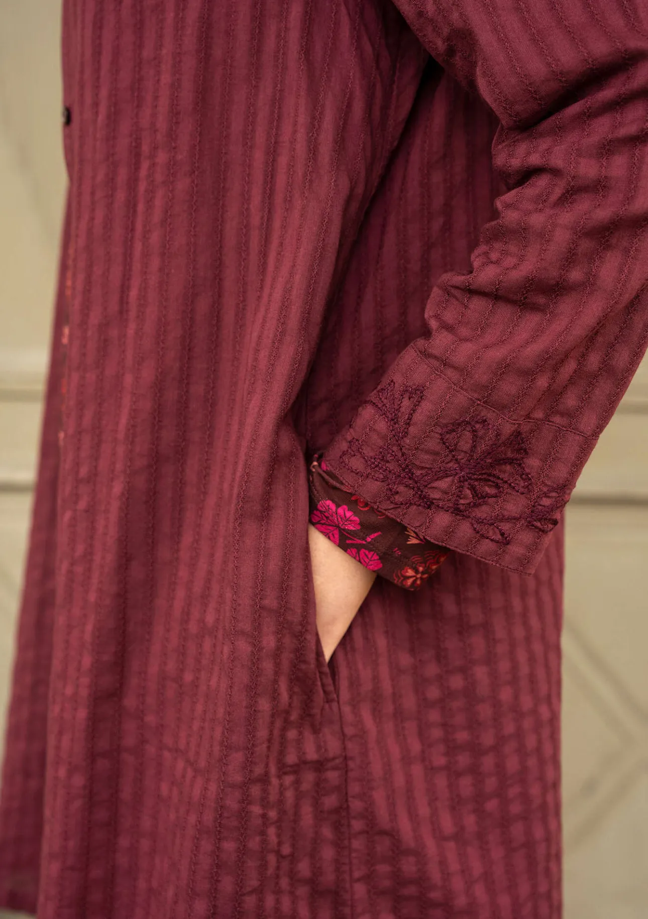 Gudrun Sjödén Hemdblusenkleid „Värmland“ aus Bio-Baumwollgewebe> Pullover & Shirts|Kleider
