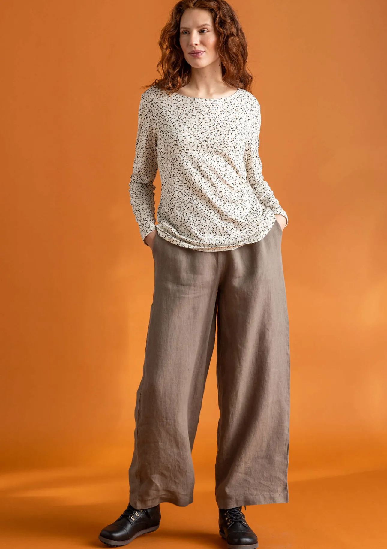 Gudrun Sjödén Hose „Asta“ aus Leinengewebe> Hosen
