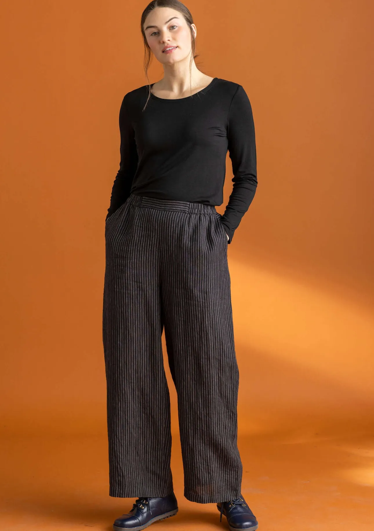 Gudrun Sjödén Hose „Asta“ aus Leinengewebe> Hosen