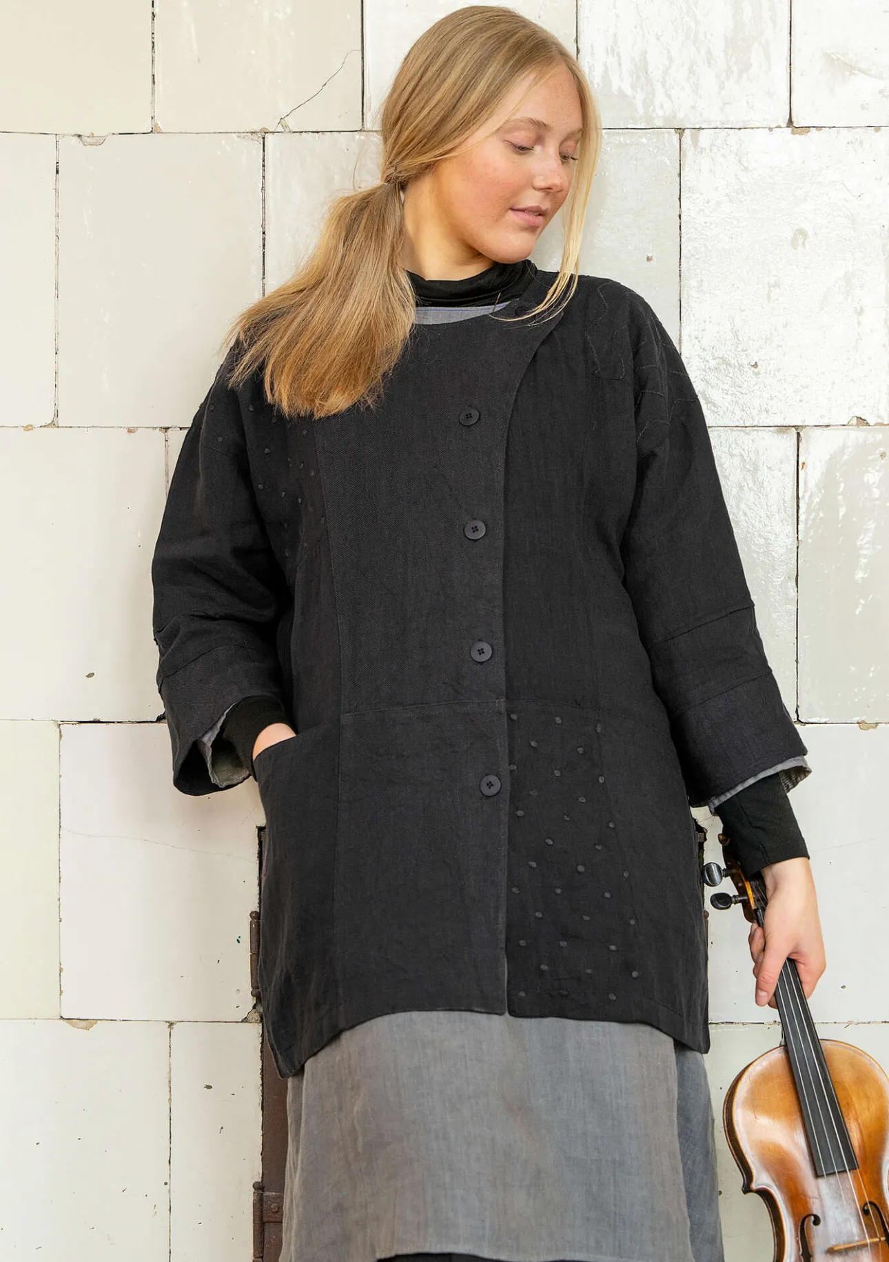 Gudrun Sjödén Jacke „Andante“ aus Leinen> Jacken & Mäntel