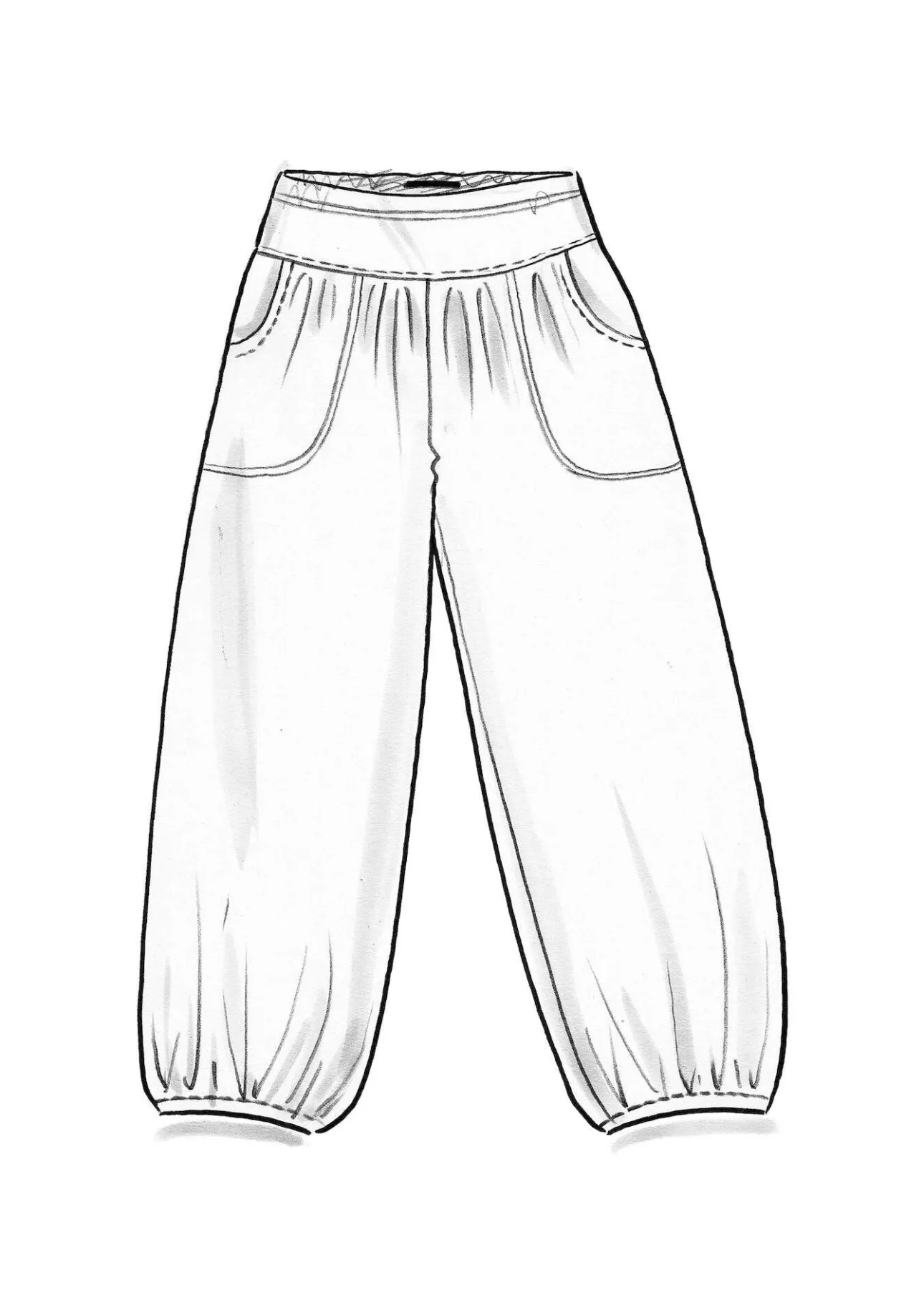 Gudrun Sjödén Jerseyhose aus Bio-Baumwolle/Elasthan> Hosen