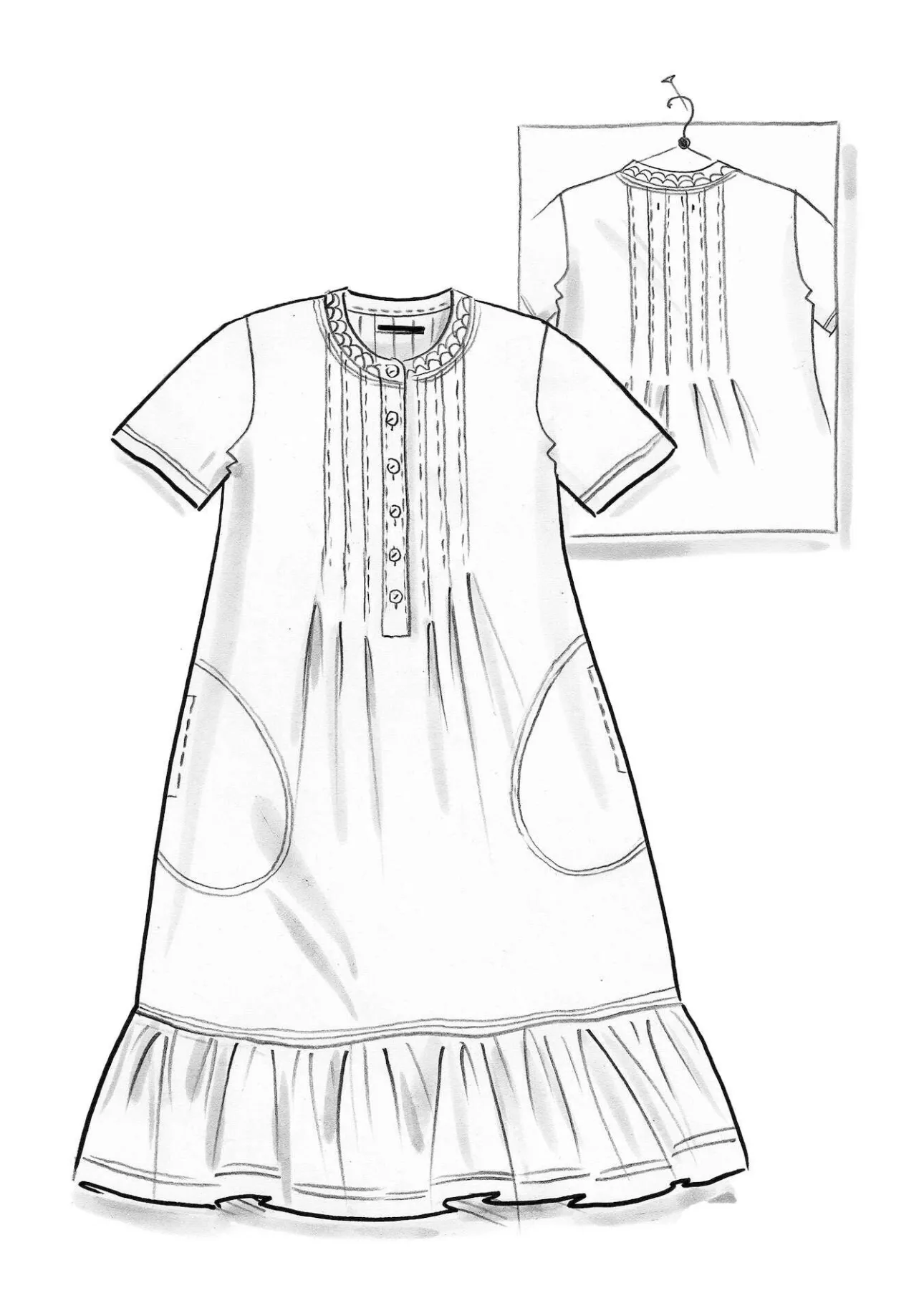 Gudrun Sjödén Jerseykleid aus Bio-Baumwolle> Kleider