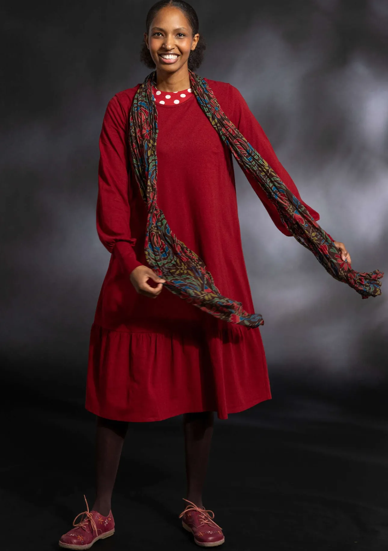 Gudrun Sjödén Jerseykleid aus Bio-Baumwolle/Leinen> Kleider