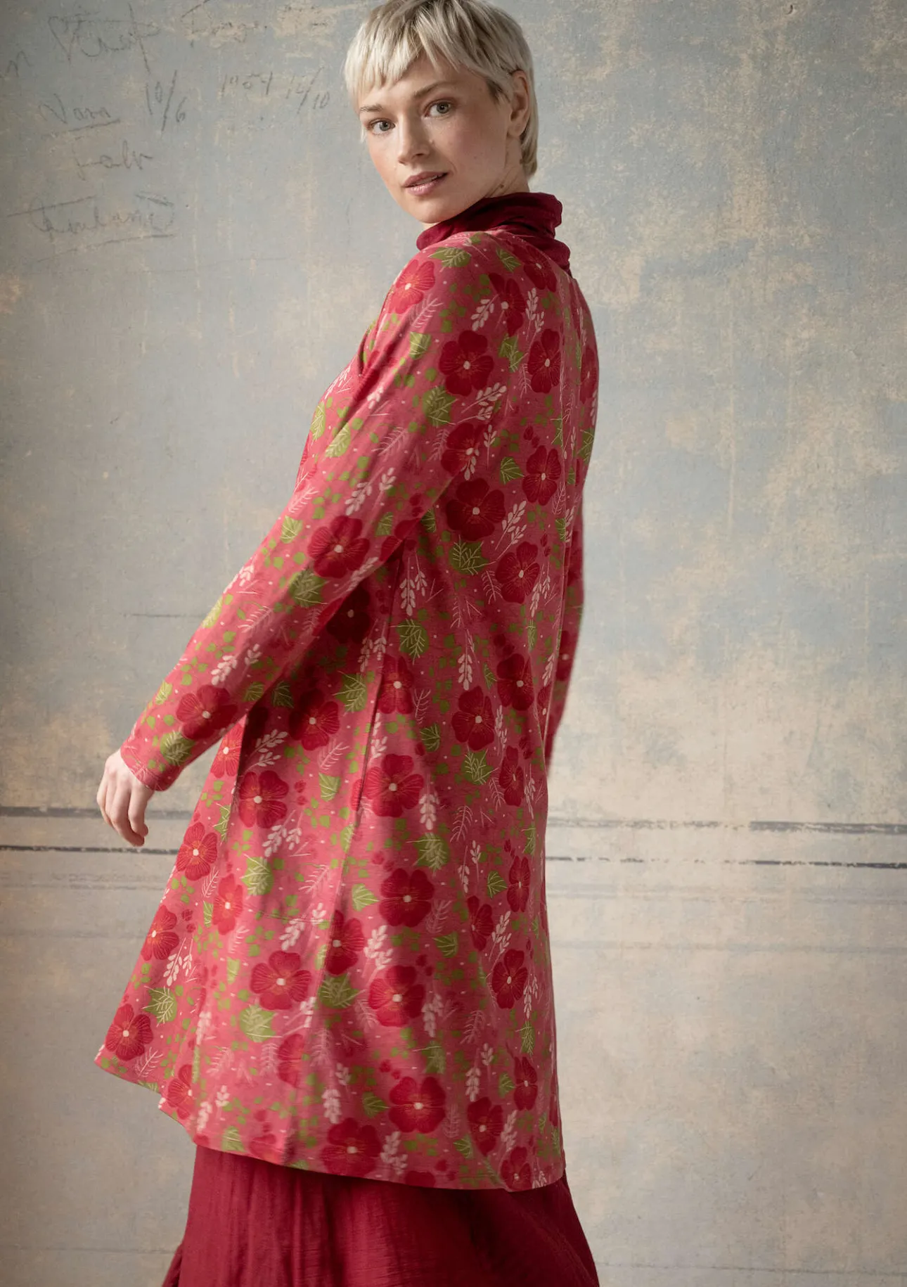 Gudrun Sjödén Jerseykleid „Höstanemone“ aus Bio-Baumwolle/Modal> Kleider