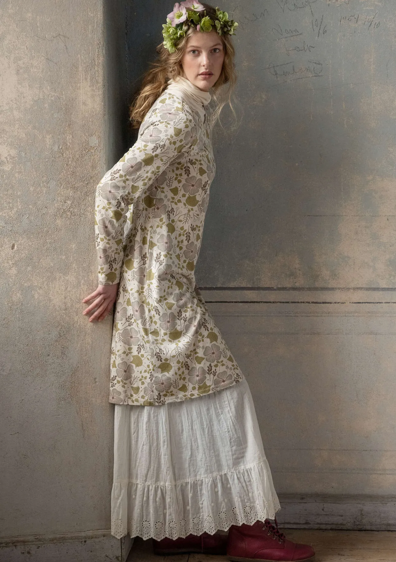 Gudrun Sjödén Jerseykleid „Höstanemone“ aus Bio-Baumwolle/Modal> Kleider