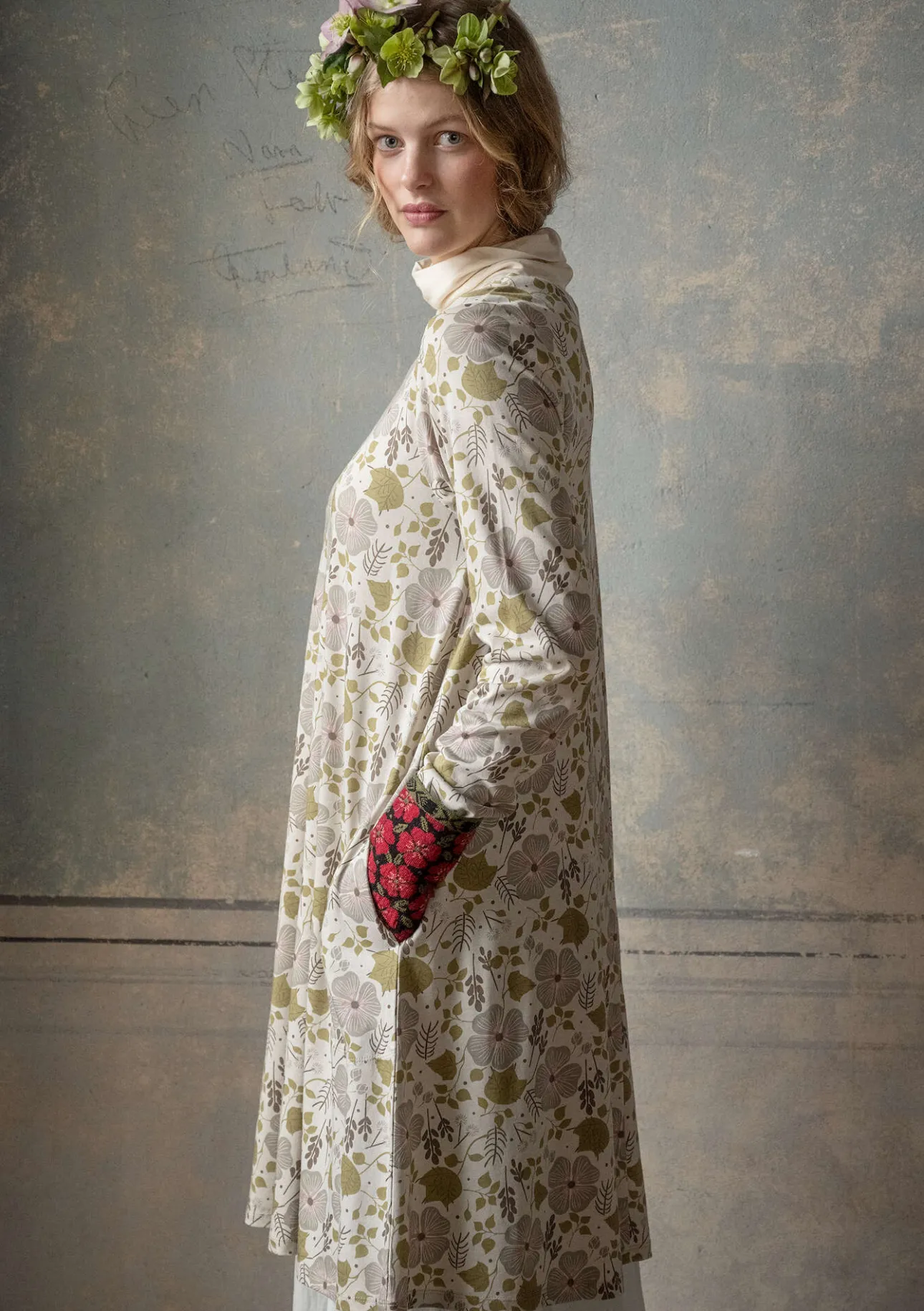Gudrun Sjödén Jerseykleid „Höstanemone“ aus Bio-Baumwolle/Modal> Kleider
