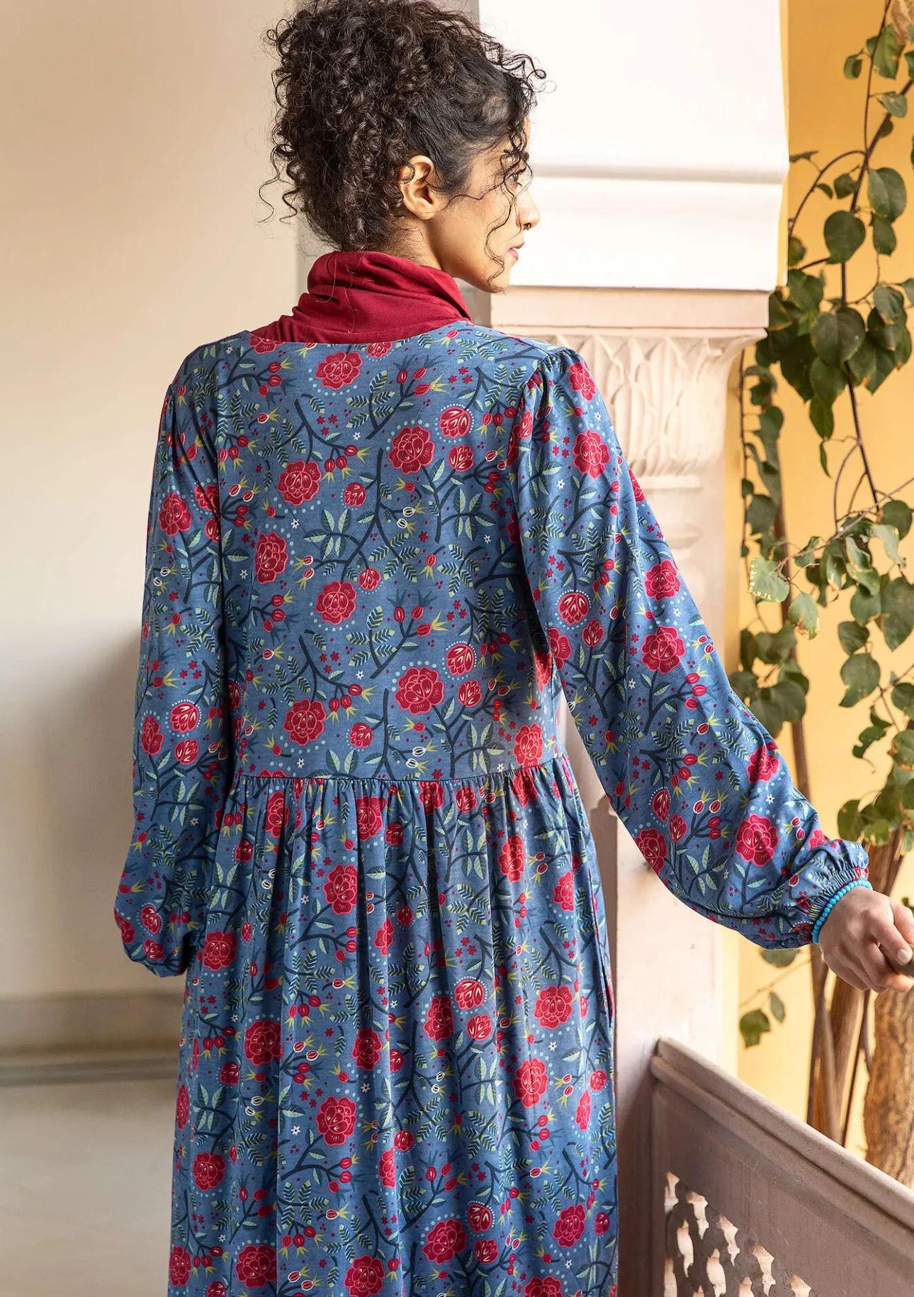 Gudrun Sjödén Jerseykleid „Nyponros“ aus Bio-Baumwolle/Modal> Kleider