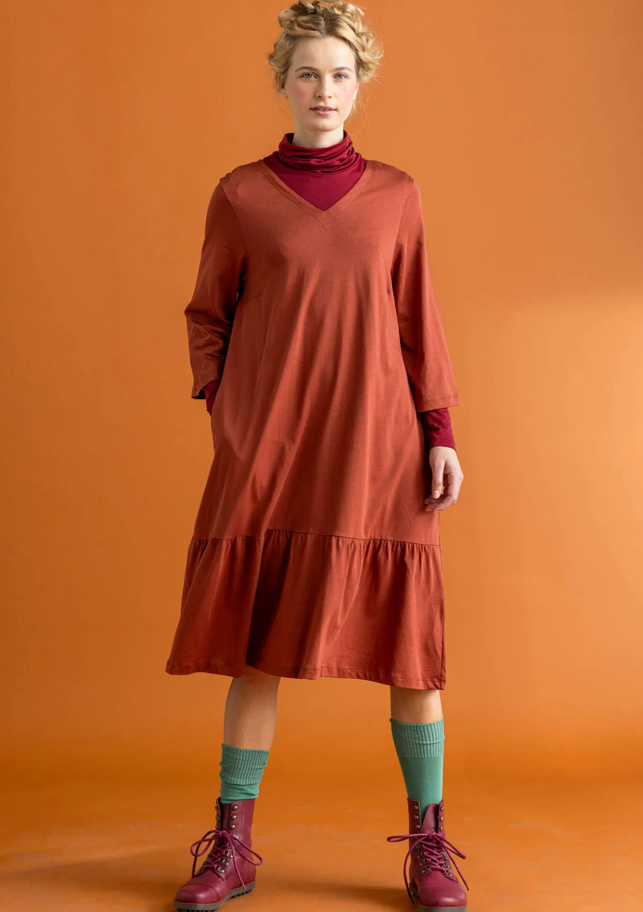 Gudrun Sjödén Jerseykleid „Tyra“ aus Bio-Baumwolle/Modal> Kleider