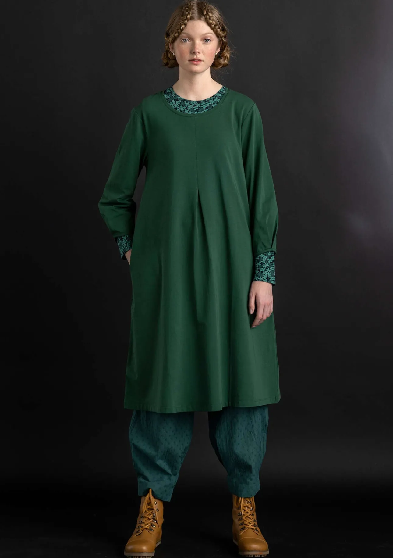 Gudrun Sjödén Jerseykleid „Ylva“ aus Bio-Baumwolle/Elasthan> Kleider