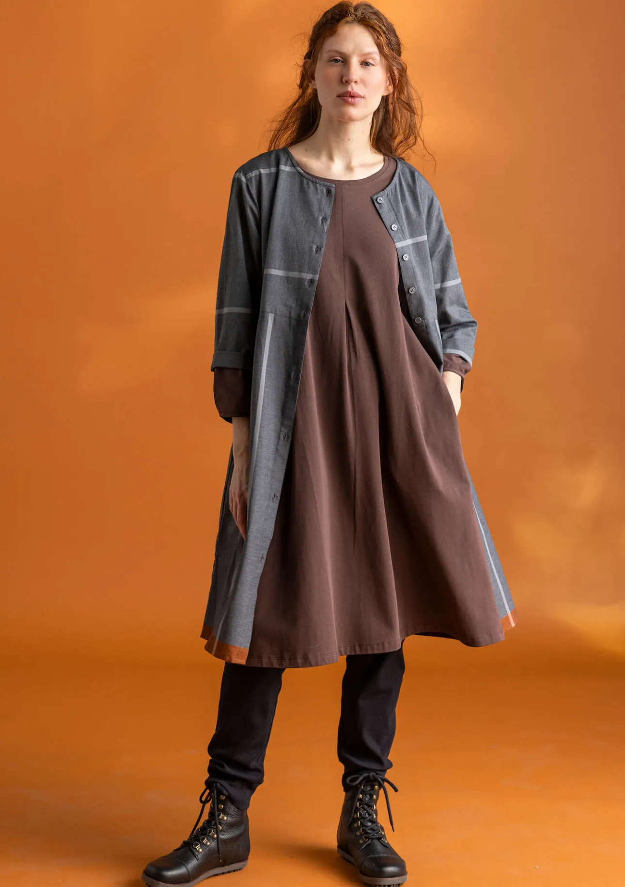 Gudrun Sjödén Jerseykleid „Ylva“ aus Bio-Baumwolle/Elasthan> Kleider