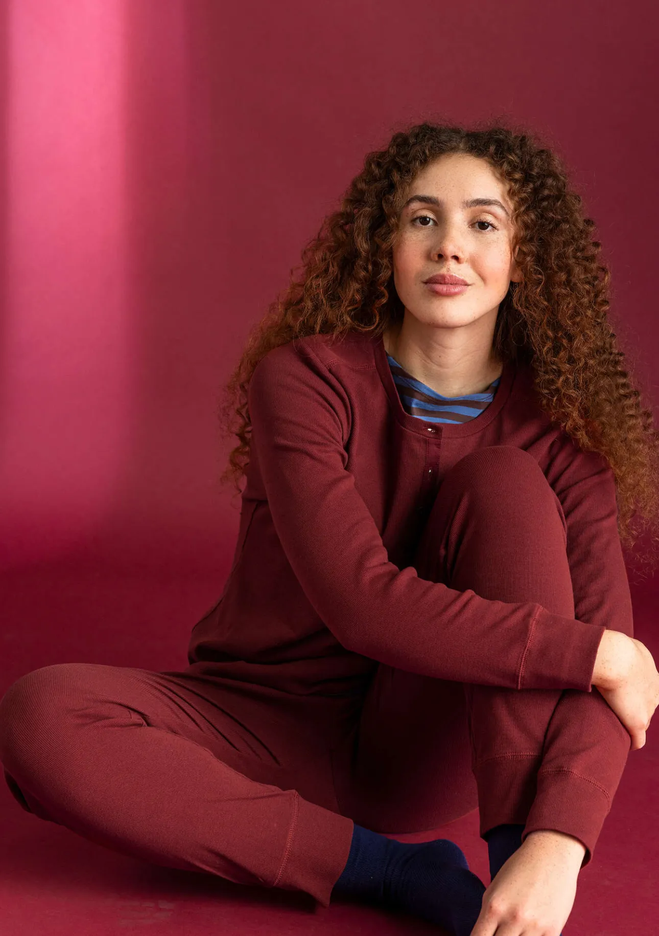 Gudrun Sjödén Jerseyleggings aus Bio-Baumwollripp> Leggings
