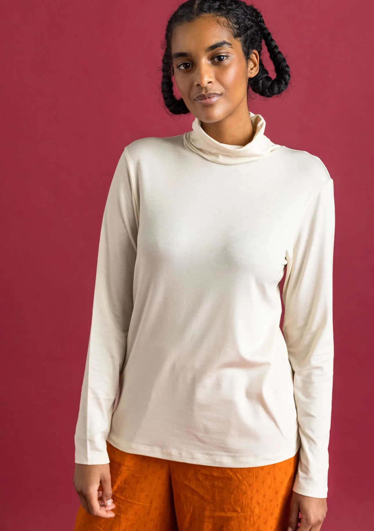 Gudrun Sjödén Jersey-Rollkragenshirt aus Lyocell/Elasthan> Pullover & Shirts