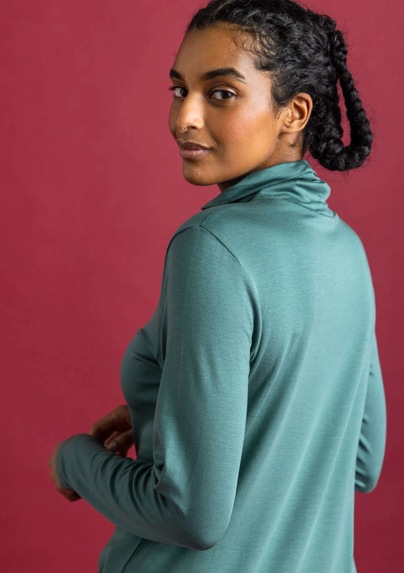 Gudrun Sjödén Jersey-Rollkragenshirt aus Lyocell/Elasthan> Pullover & Shirts