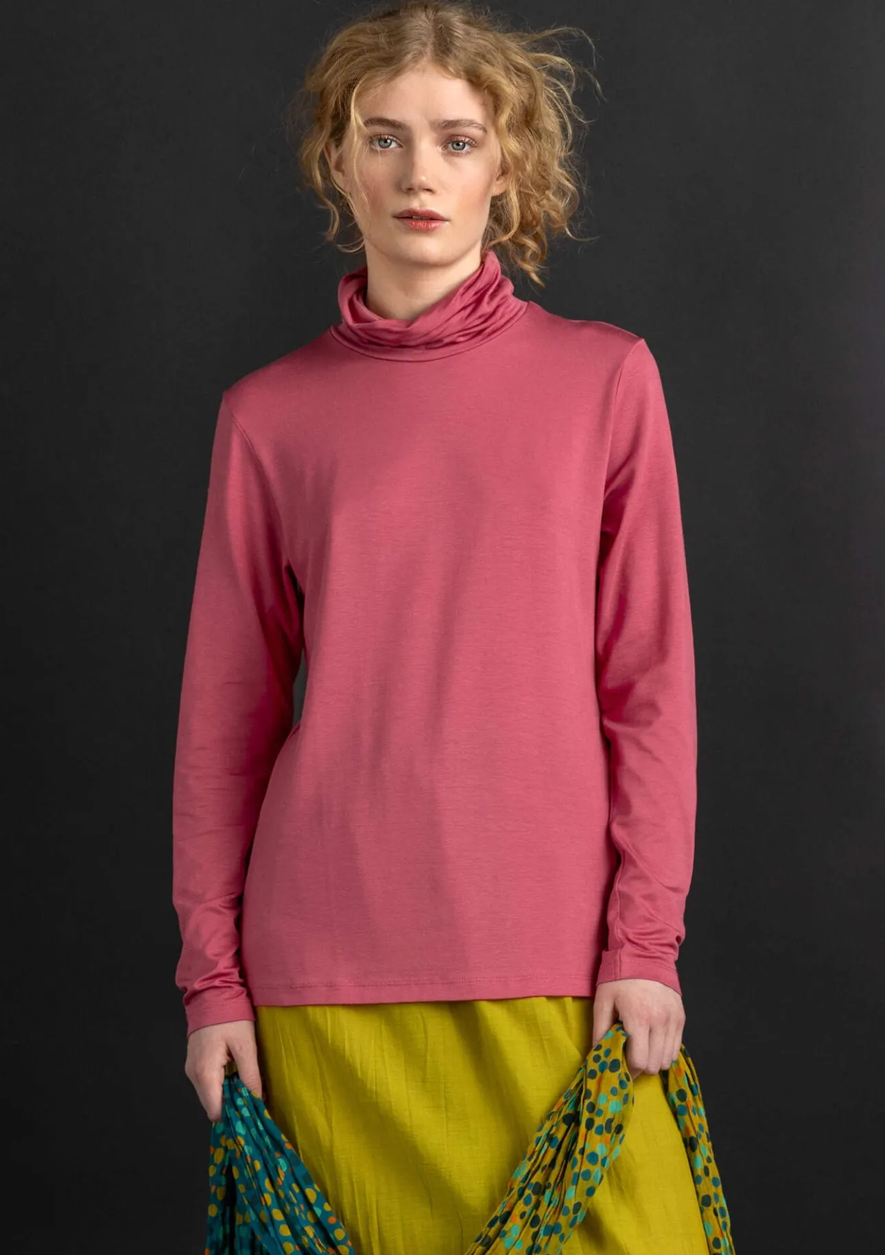 Gudrun Sjödén Jersey-Rollkragenshirt aus Lyocell/Elasthan> Pullover & Shirts