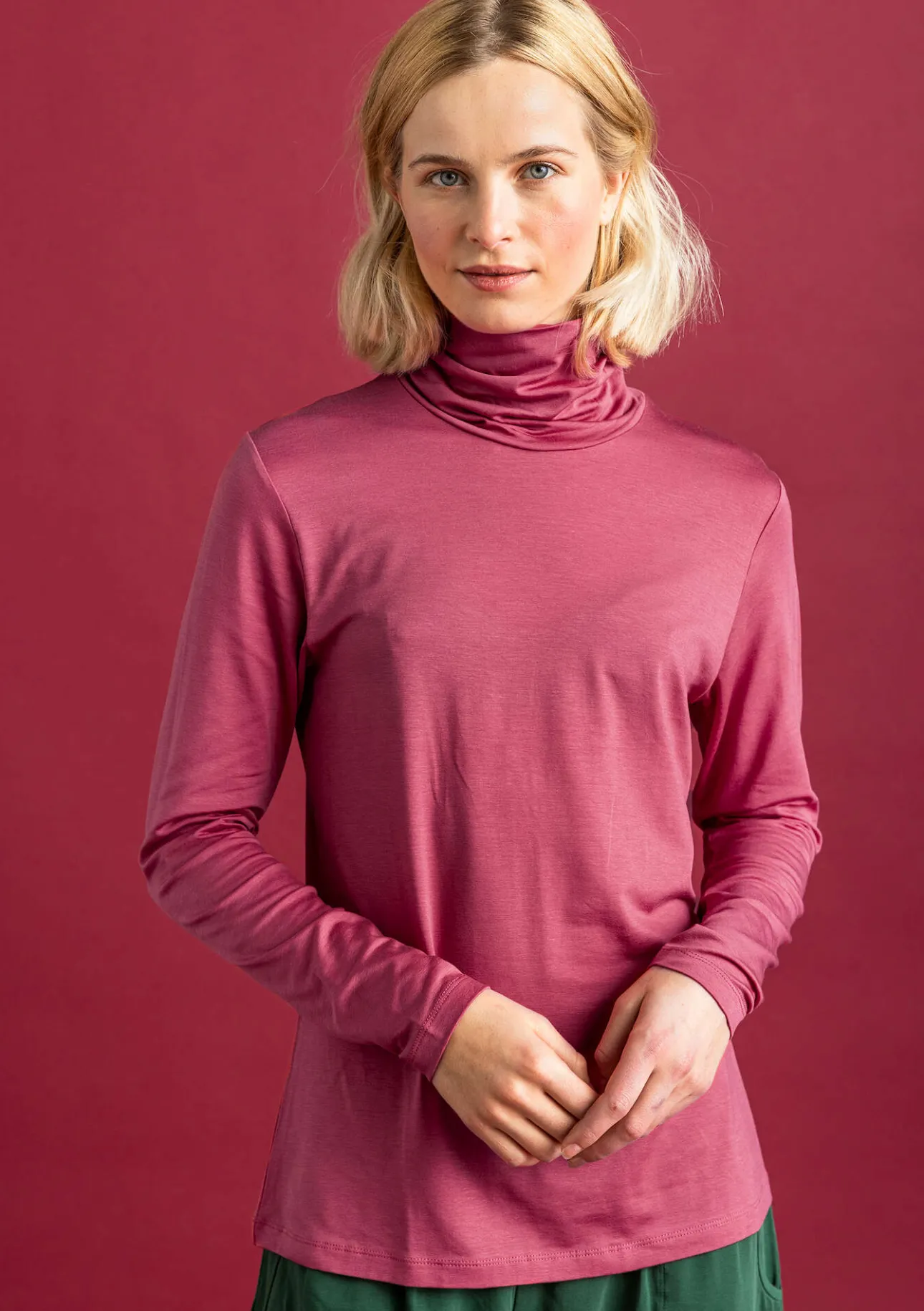 Gudrun Sjödén Jersey-Rollkragenshirt aus Lyocell/Elasthan> Pullover & Shirts