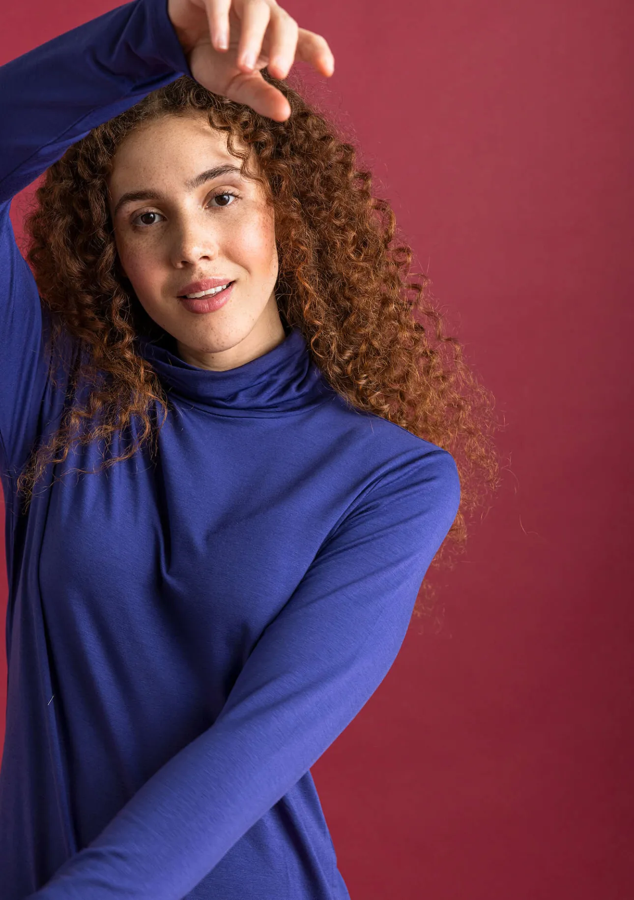 Gudrun Sjödén Jersey-Rollkragenshirt aus Lyocell/Elasthan> Pullover & Shirts