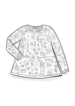 Gudrun Sjödén Jerseyshirt „Fyrverkeri“ aus Bio-Baumwolle/Modal><noscript><img width=