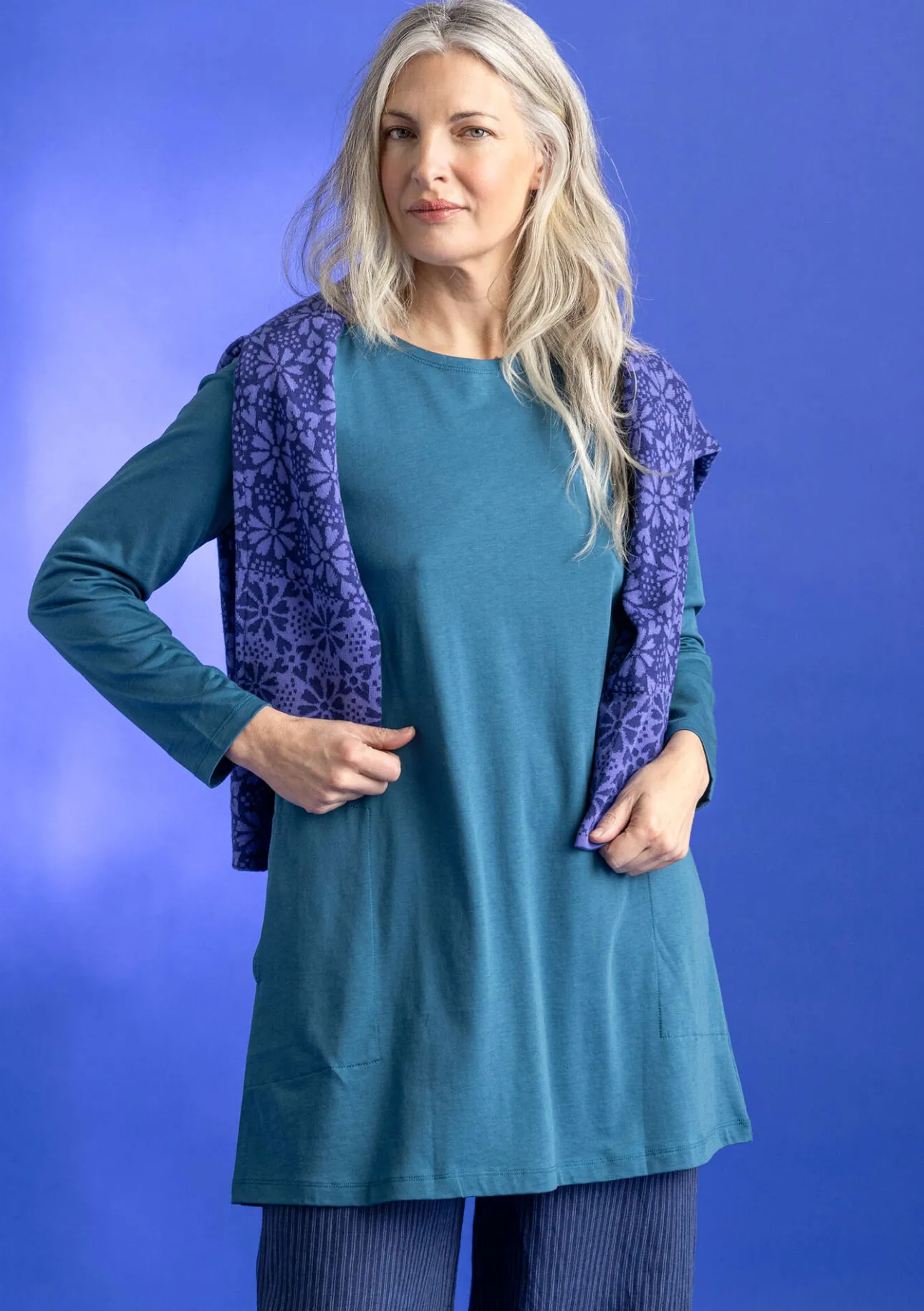 Gudrun Sjödén Jerseytunika „Tyra“ aus Bio-Baumwolle/Modal> Tuniken