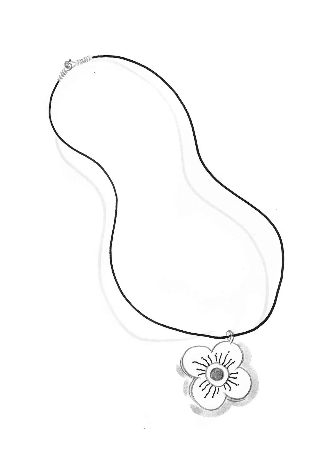 Gudrun Sjödén Kettenanhänger „Ulla“ aus Silber> Accessoires|Schmuck