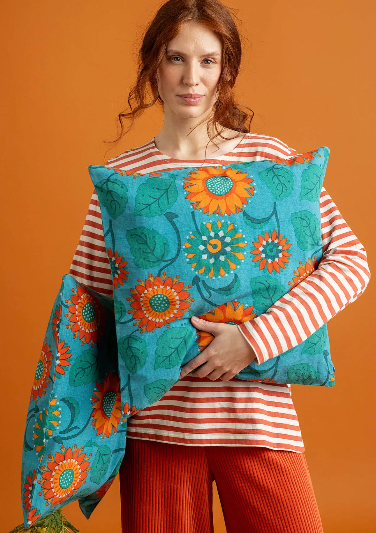 Gudrun Sjödén Kissenhülle „Sunflower“ aus Bio-Baumwolle/Leinen> Dekoration & Accessoires|Kissen