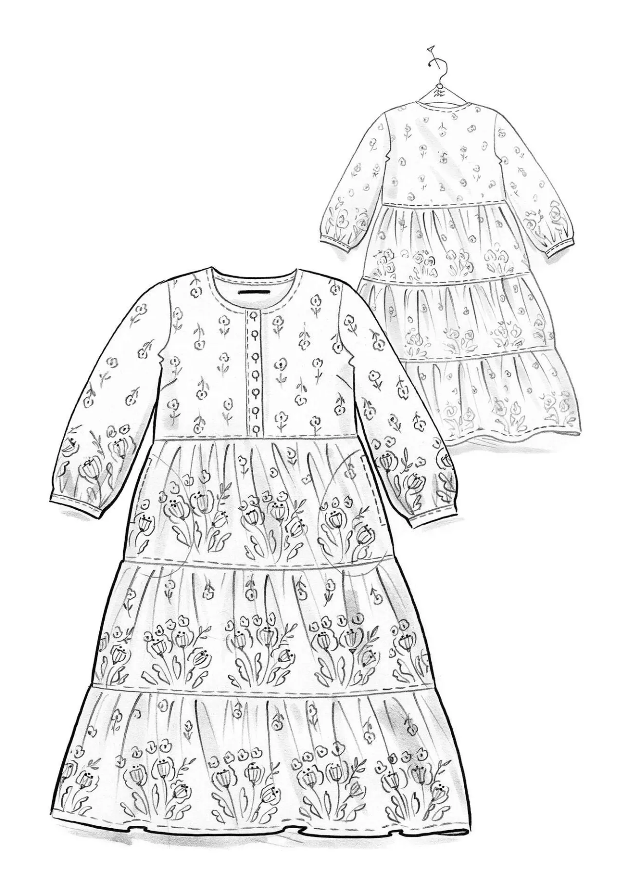 Gudrun Sjödén Kleid „Asta“ aus Bio-Baumwollgewebe> Kleider