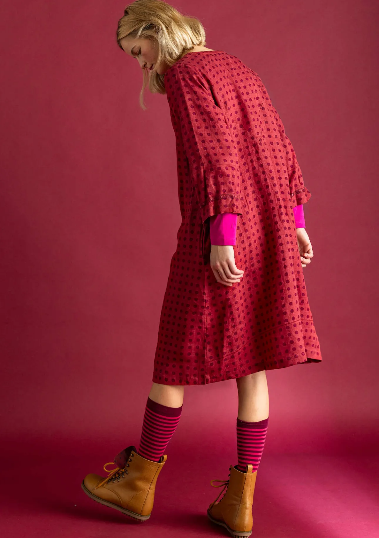 Gudrun Sjödén Kleid „Asta“ aus Leinengewebe> Kleider
