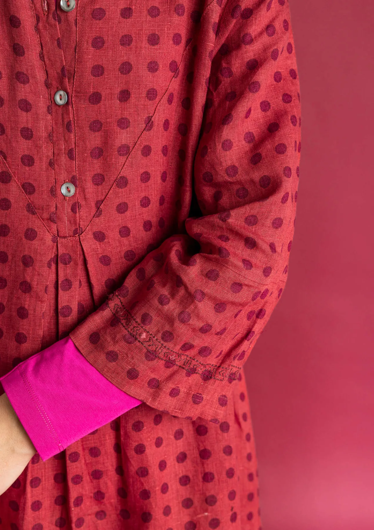 Gudrun Sjödén Kleid „Asta“ aus Leinengewebe> Kleider