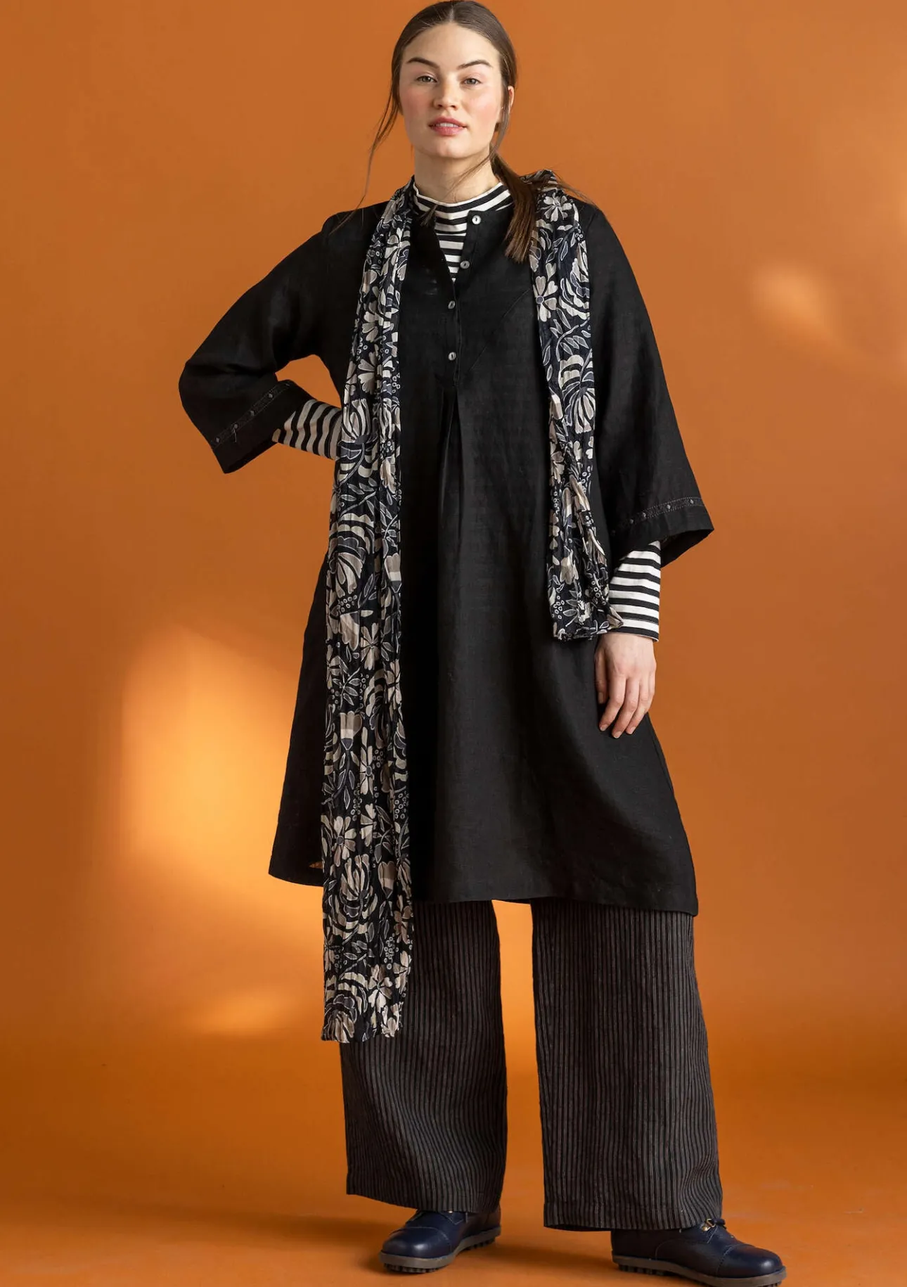 Gudrun Sjödén Kleid „Asta“ aus Leinengewebe> Kleider