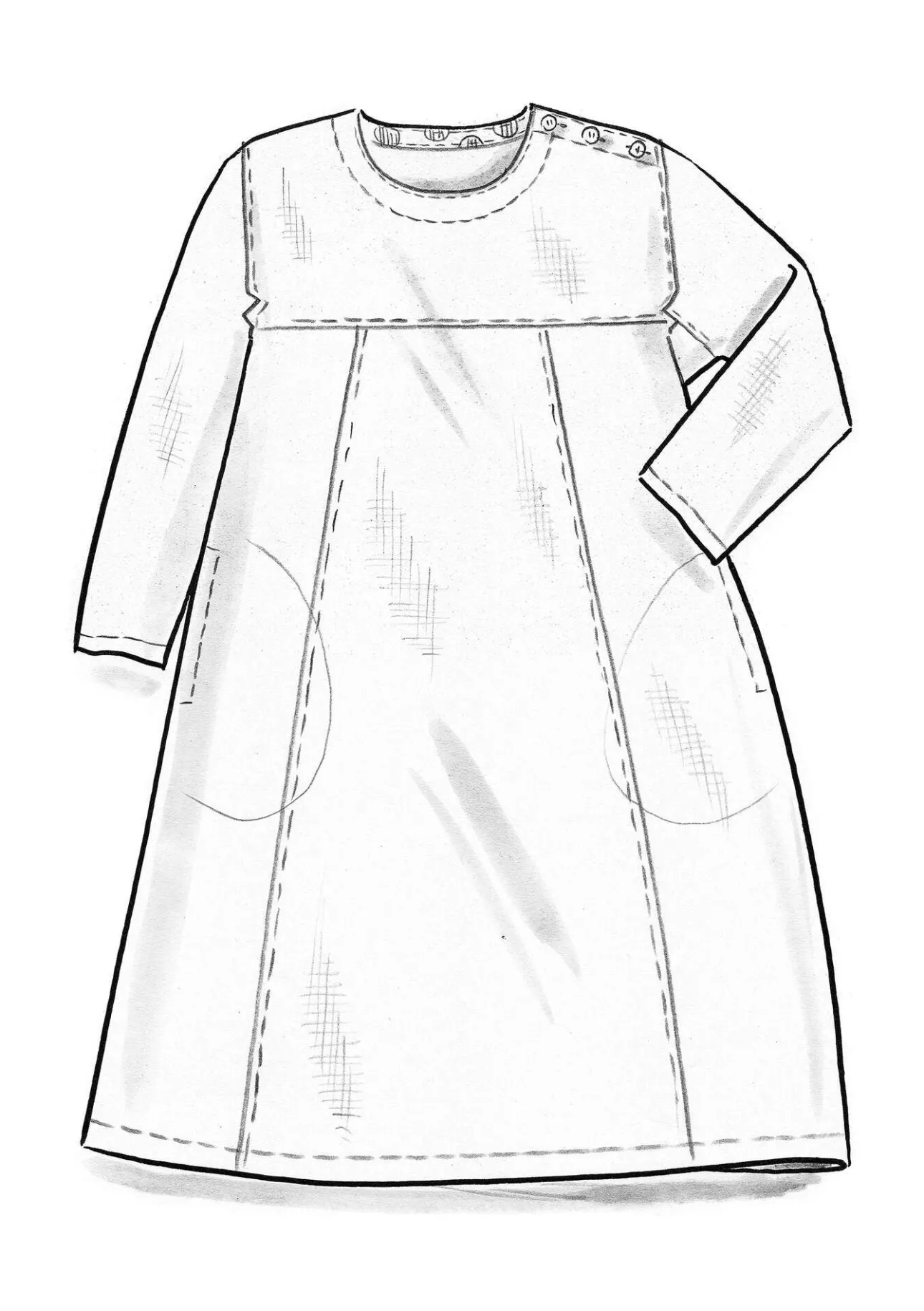 Gudrun Sjödén Kleid aus Leinengewebe> Kleider