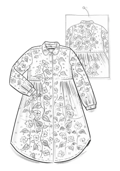 Gudrun Sjödén Kleid „Borealis“ aus Bio-Baumwollgewebe><noscript><img width=