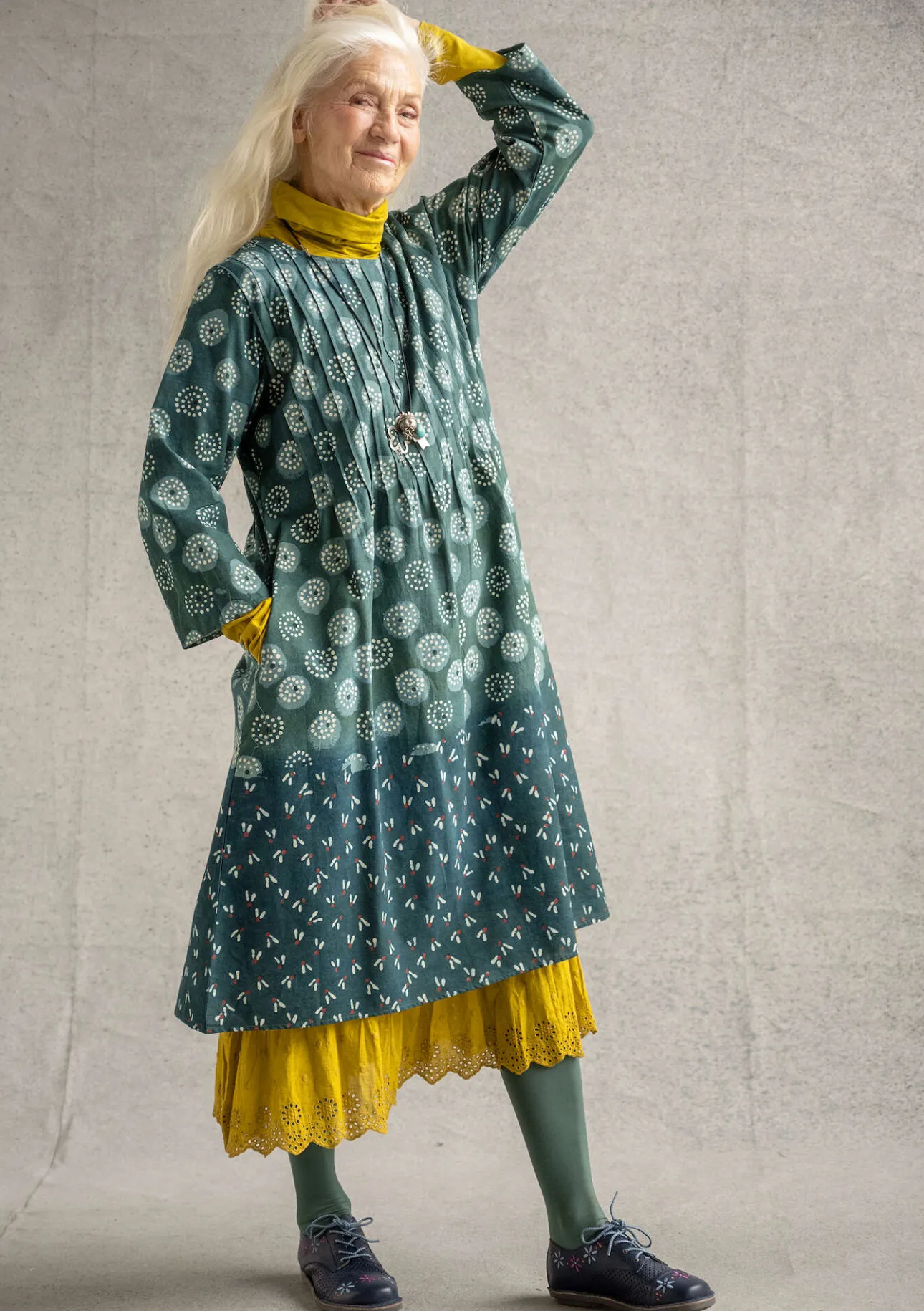 Gudrun Sjödén Kleid „Clay“ aus Bio-Baumwollgewebe> Kleider