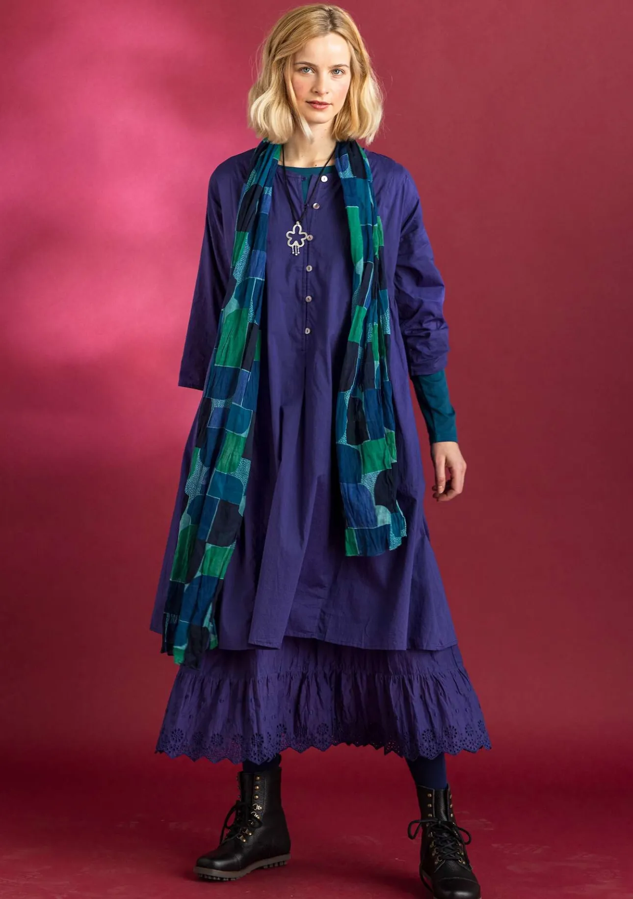 Gudrun Sjödén Kleid „Hedda“ aus Bio-Baumwollgewebe> Kleider
