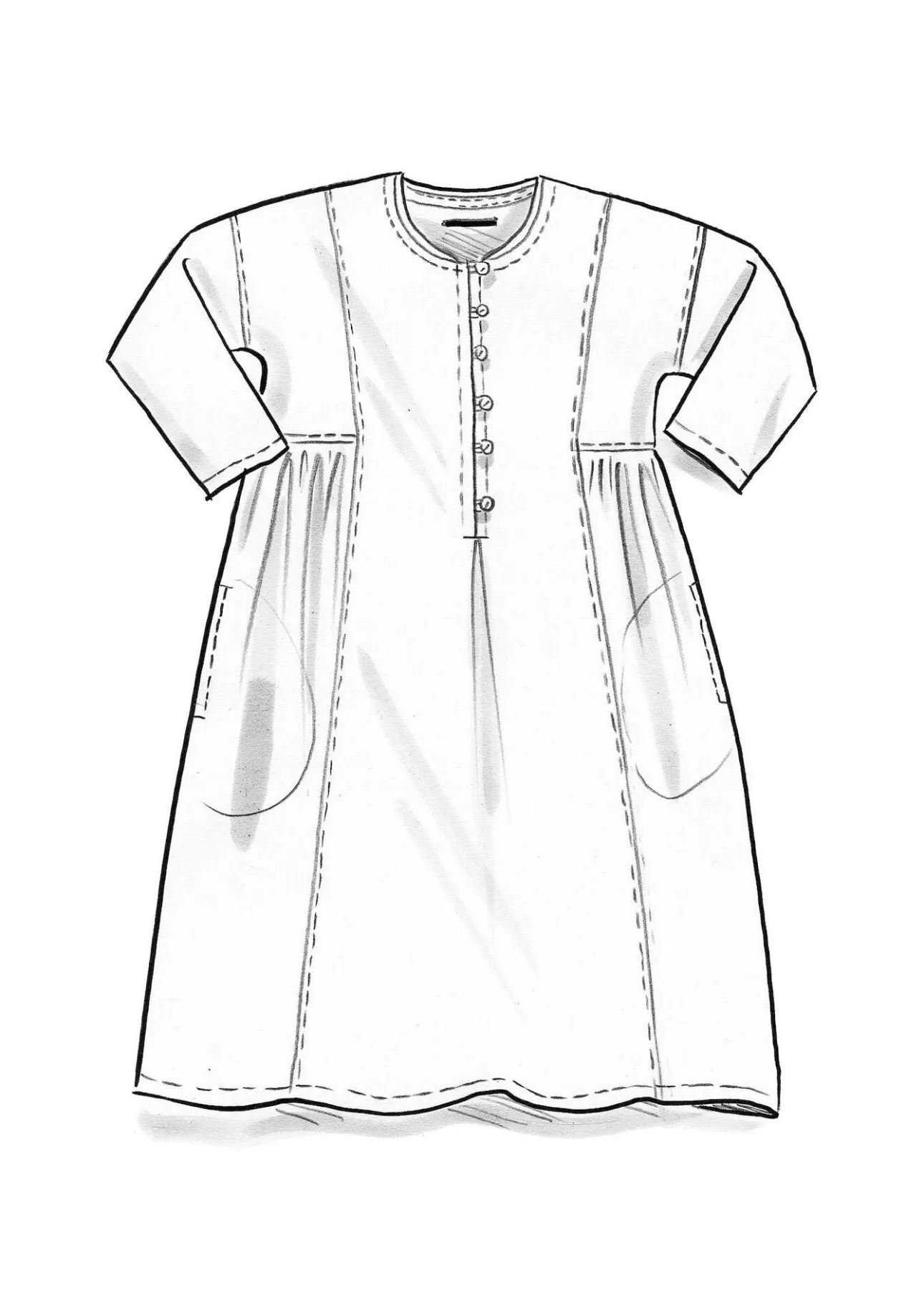 Gudrun Sjödén Kleid „Hedda“ aus Bio-Baumwollgewebe> Kleider