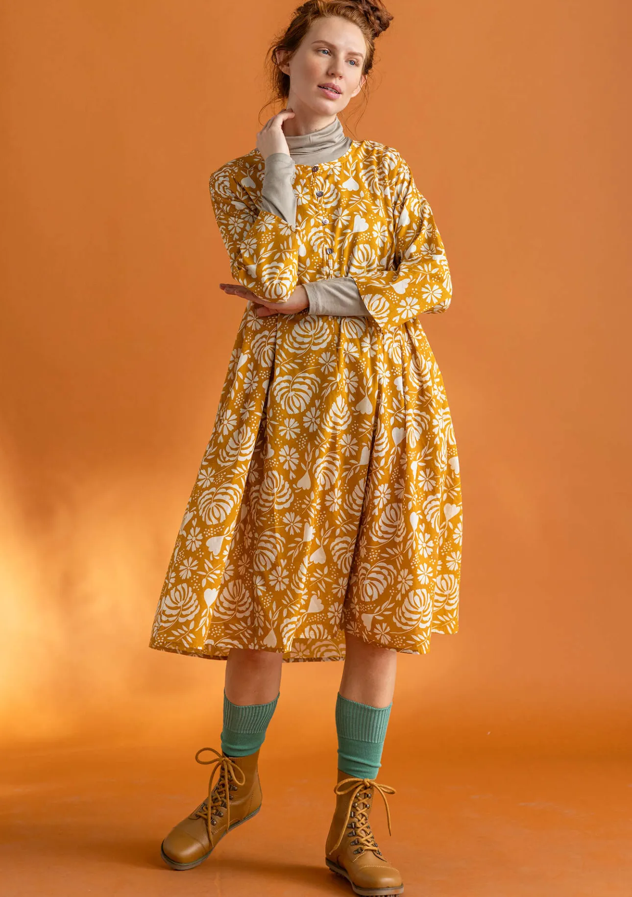 Gudrun Sjödén Kleid „Hedda“ aus Bio-Baumwollgewebe> Kleider