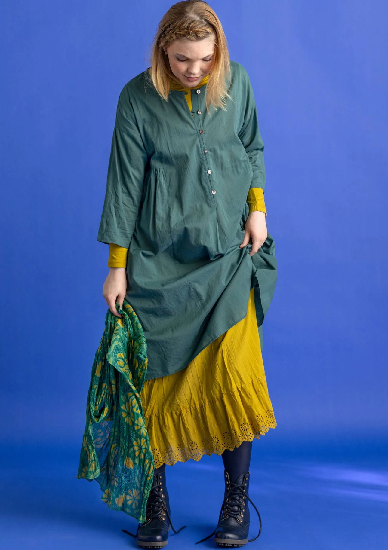 Gudrun Sjödén Kleid „Hedda“ aus Bio-Baumwollgewebe> Kleider