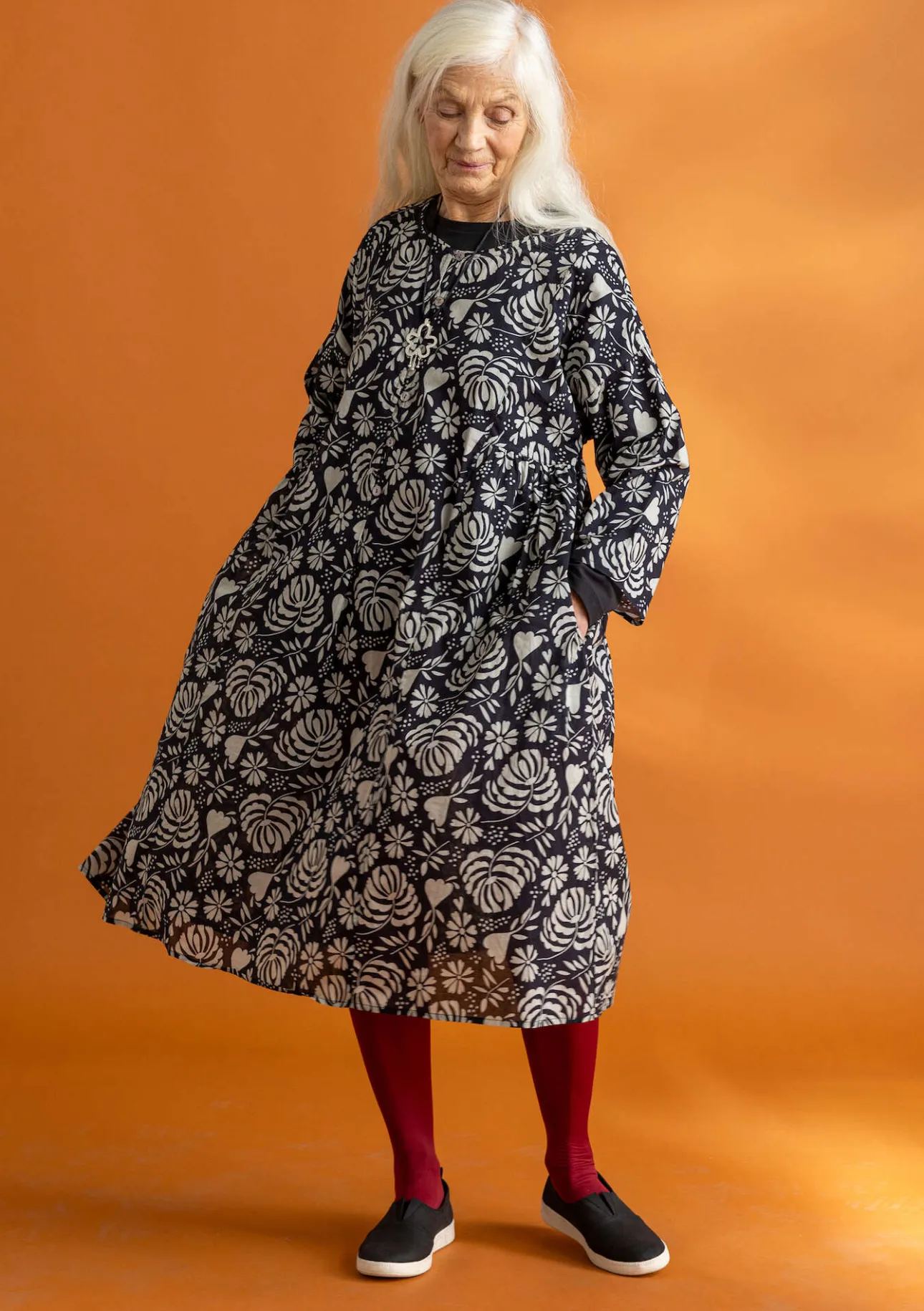 Gudrun Sjödén Kleid „Hedda“ aus Bio-Baumwollgewebe> Kleider