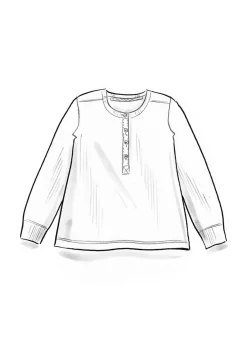 Gudrun Sjödén Knopfleistenshirt aus Bio-Baumwollripp><noscript><img width=