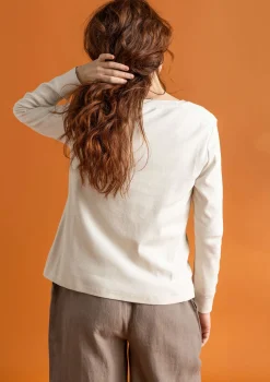 Gudrun Sjödén Knopfleistenshirt aus Bio-Baumwollripp><noscript><img width=