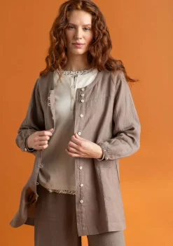 Gudrun Sjödén Künstlerbluse „Asta“ aus Leinengewebe> Blusen