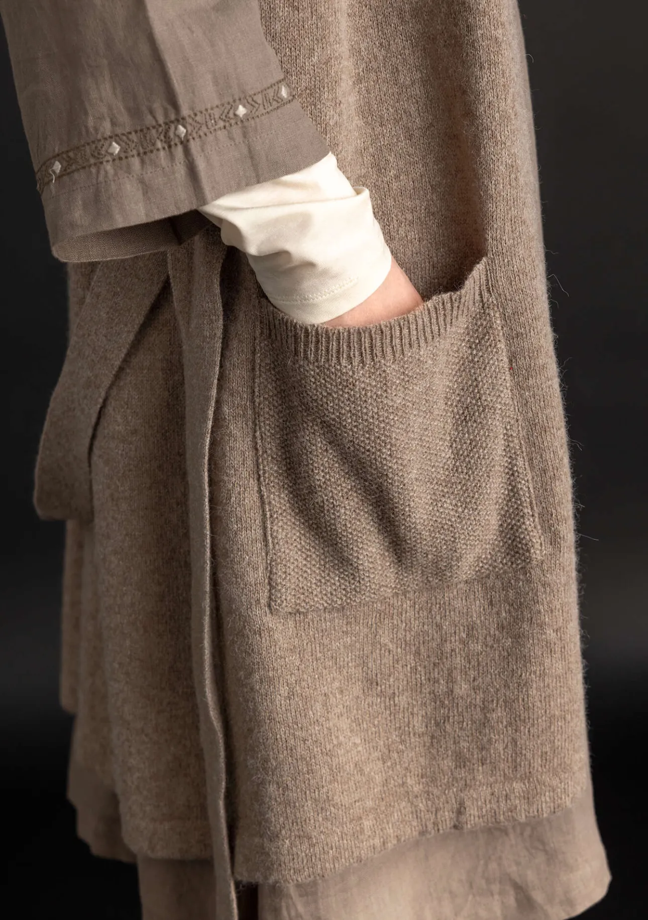 Gudrun Sjödén Langstrickjacke aus Alpakagemisch> Strickjacken