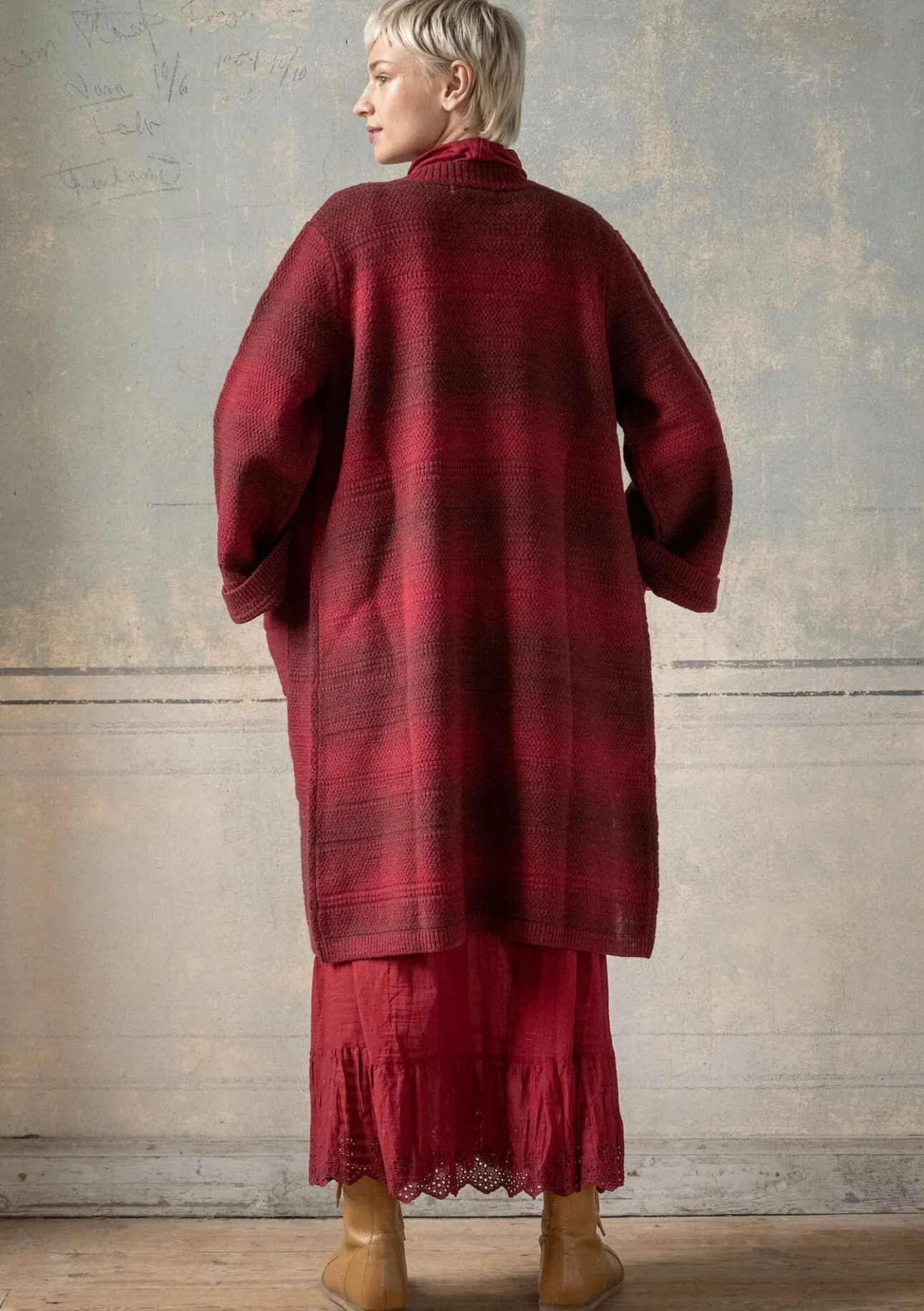 Gudrun Sjödén Langstrickjacke „Eckerö“ aus Space-Dye-Wolle> Strickjacken